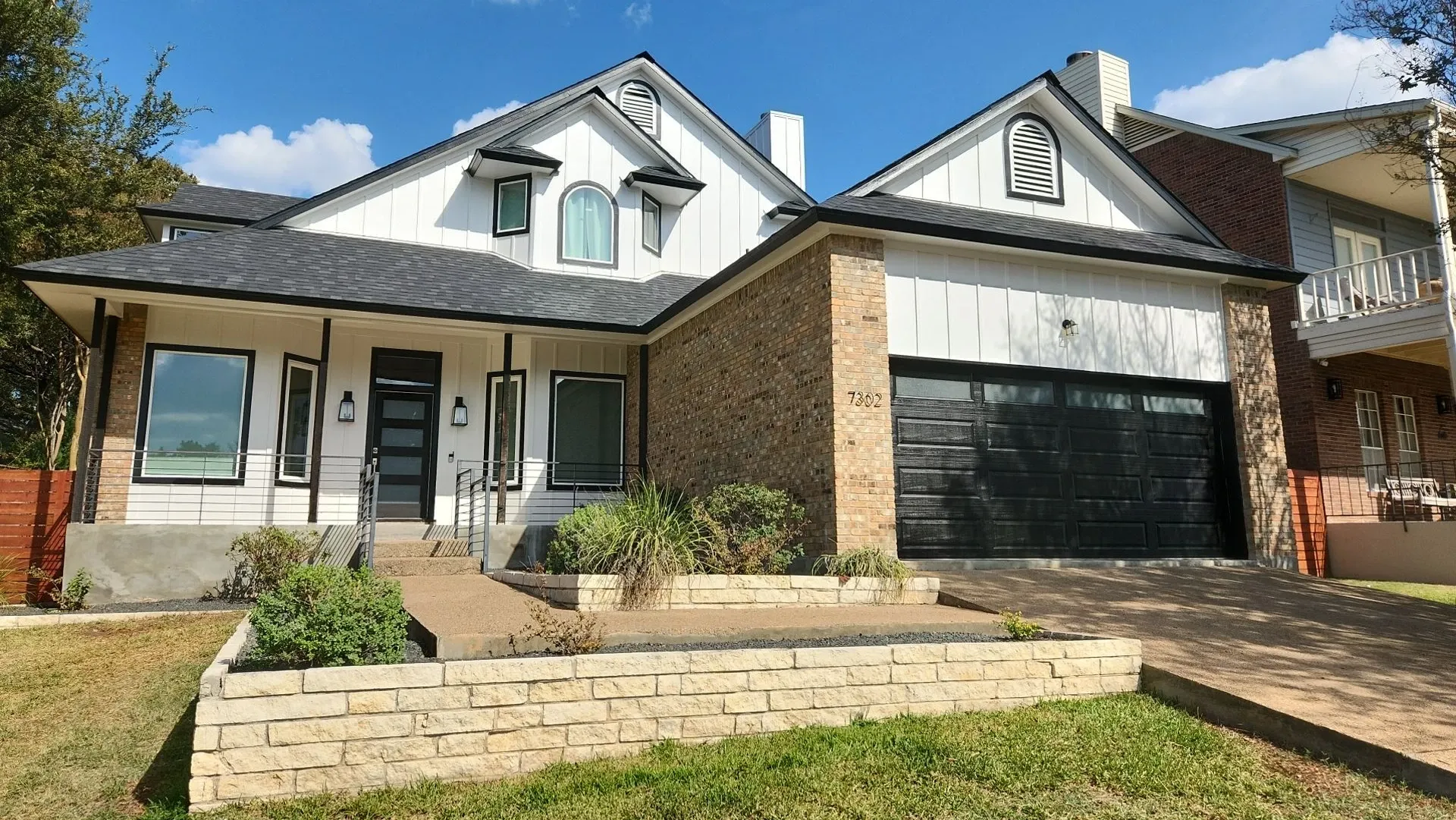 Completed residential roof replacement in Central Texas