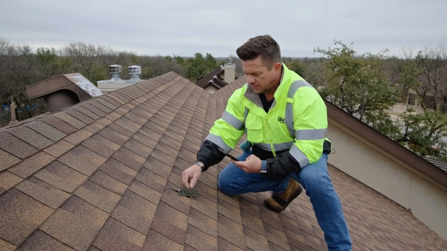 Roof repair in Austin