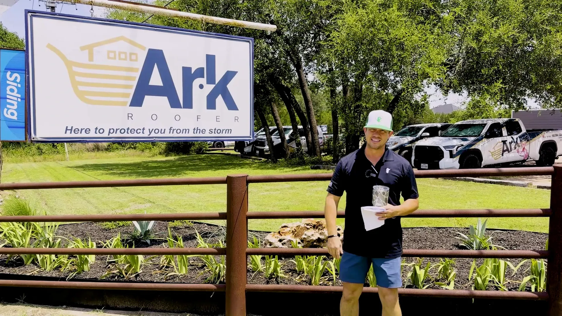 Luke Secora of Ark Roofer showing how attic ventilation affects a hot house