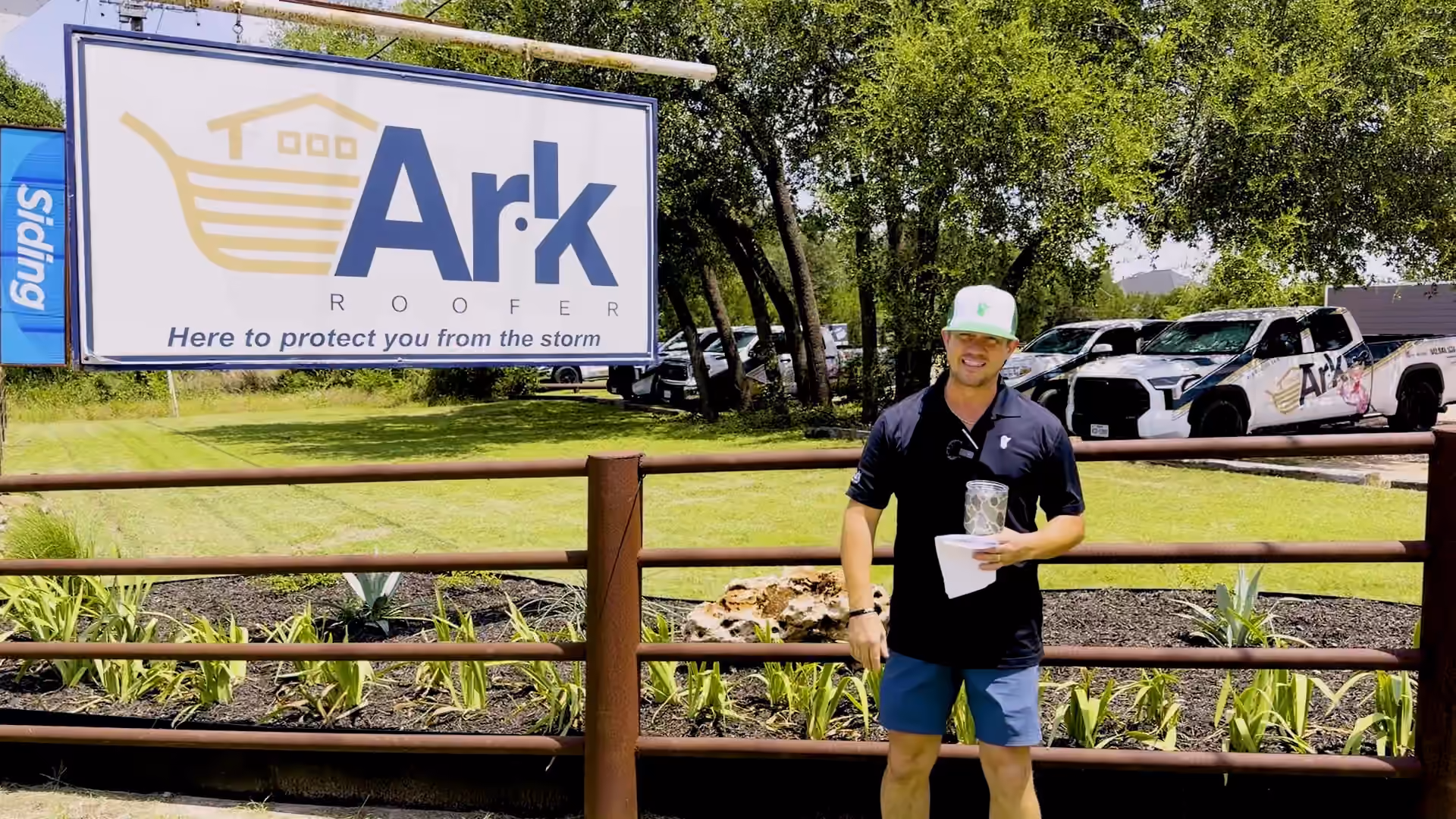 Luke Secora of Ark Roofer showing how attic ventilation affects a hot house