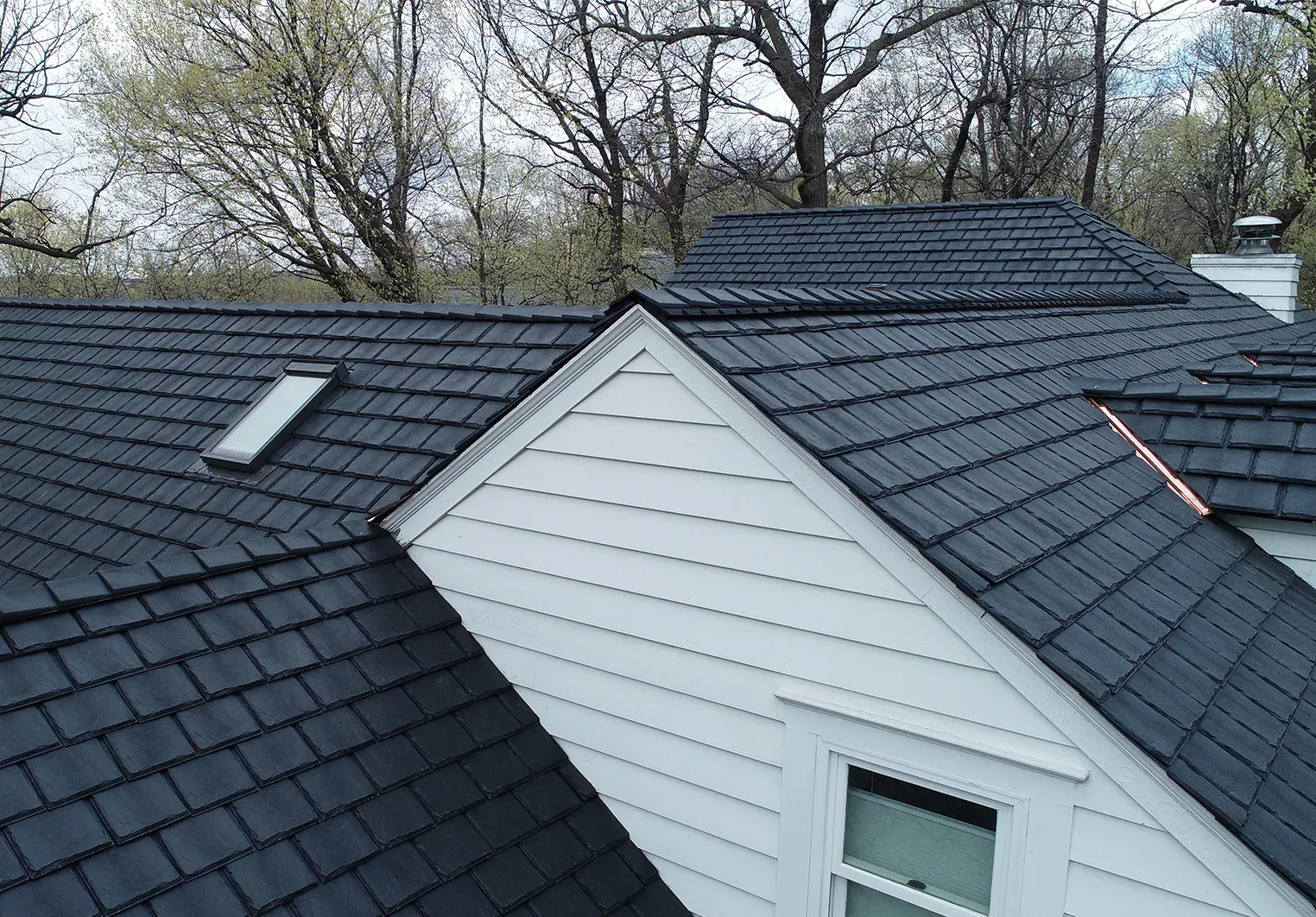 Brava composite slate tile roof in Onyx