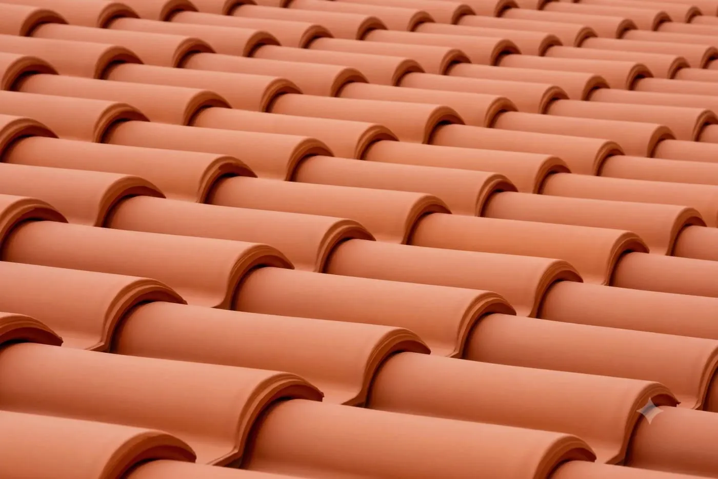 Tile roof with a sculpted profile