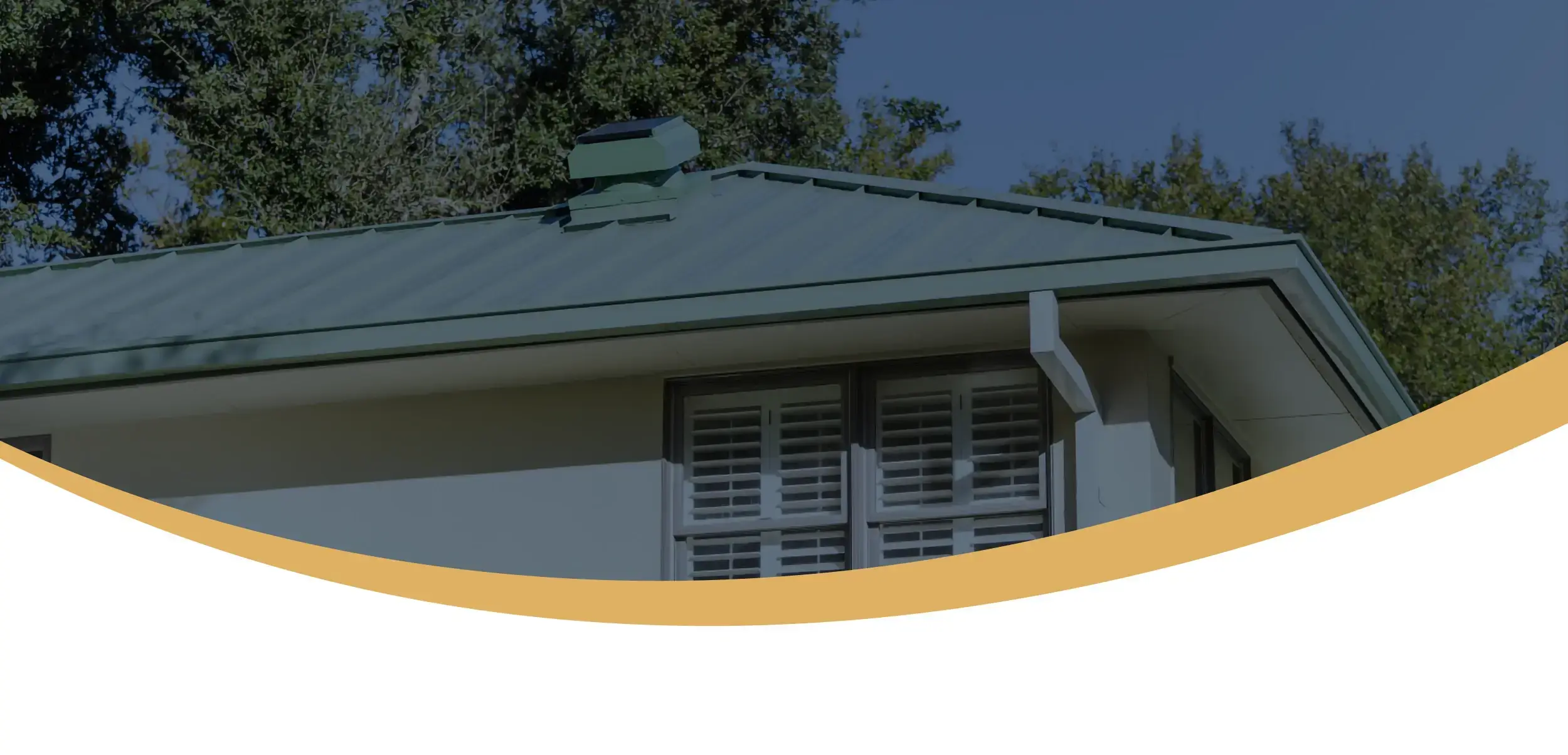 Completed seamless gutter system on a Pflugerville home