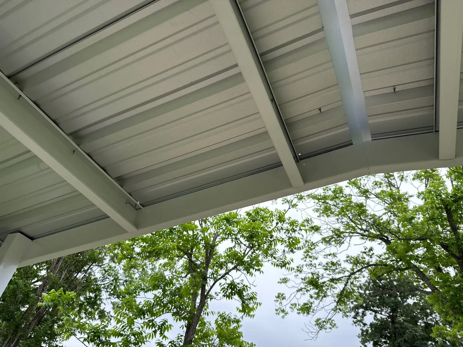 R-Panel exposed-fastener metal roof