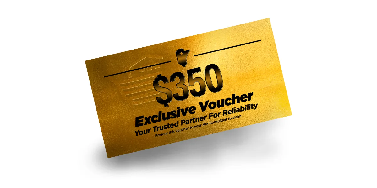 Ark Roofer $350 exclusive service voucher