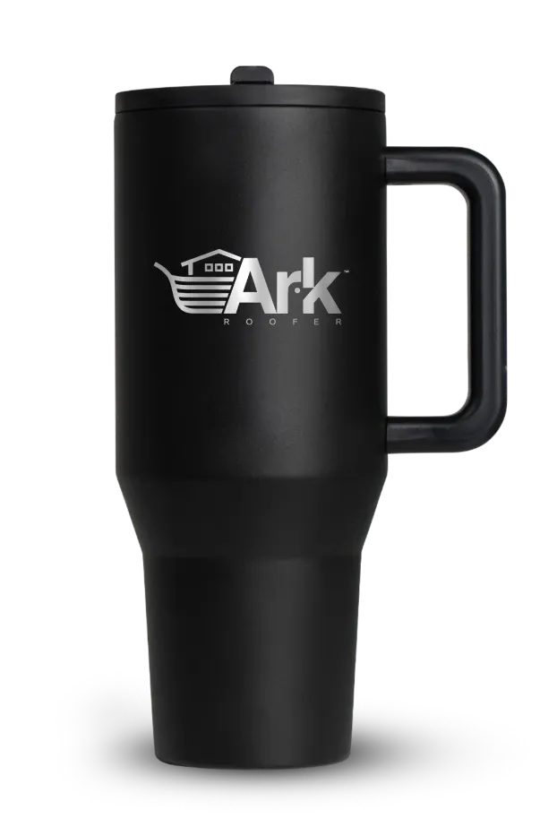 Black 40oz Ark Roofer tumbler