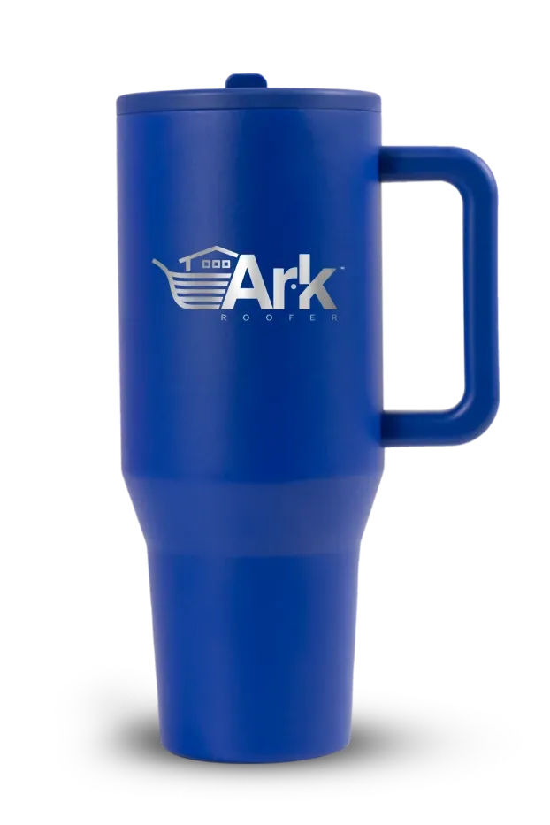 Navy 40oz Ark Roofer tumbler