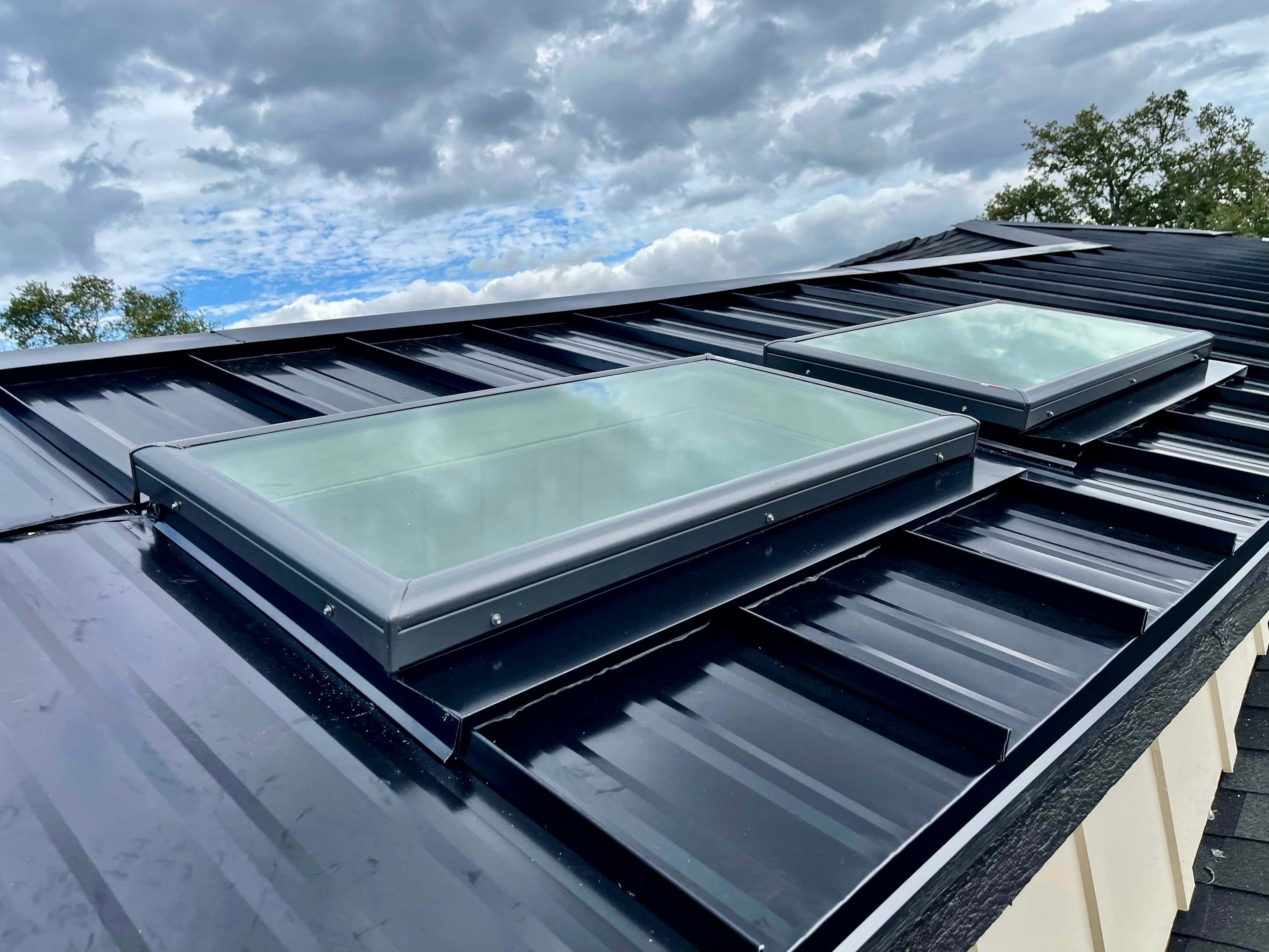 VELUX skylight installation bringing natural light indoors