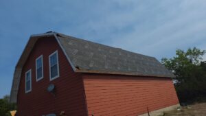 Tear off on gambrel roof